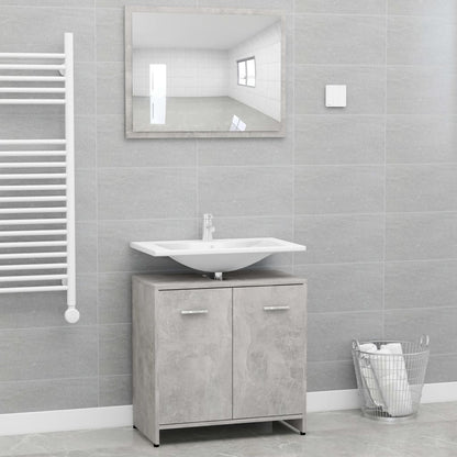 Bathroom Furniture Set White Chipboard